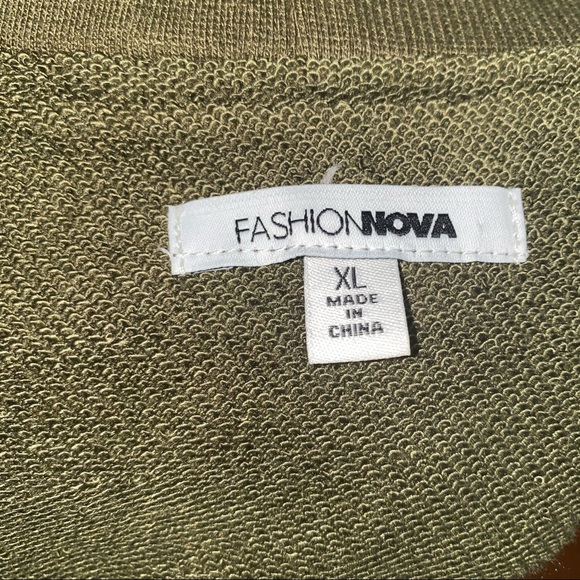 Olive Green Off the Shoulder Top!! Never Worn! - Picture 3 of 4